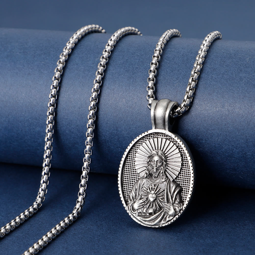ChristianartworkshopCollier du Sacré-Cœur de Jésus - Cœur Sacré de Jésus - image 0