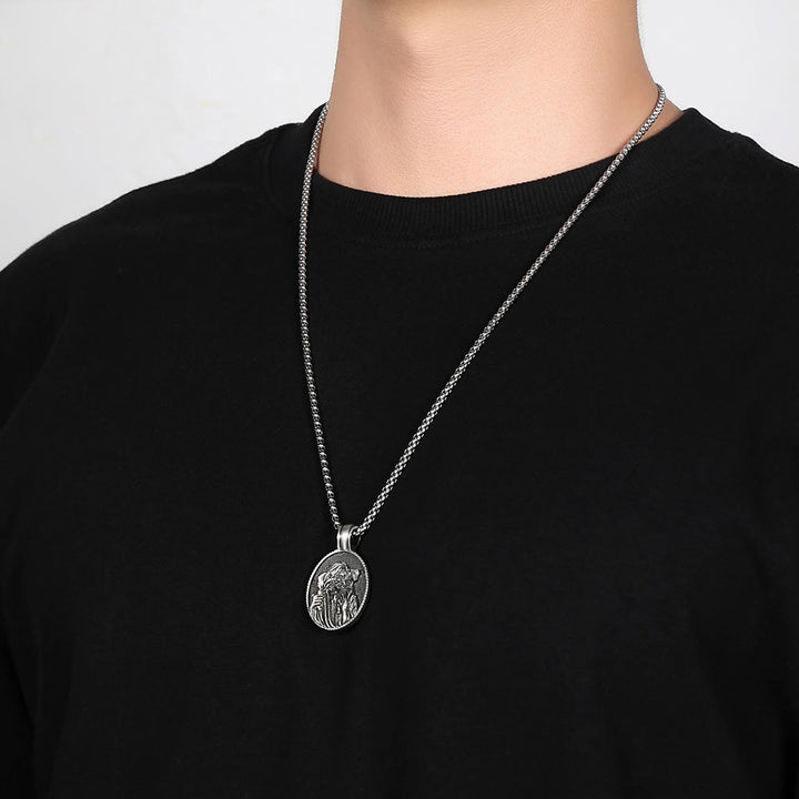 ChristianartworkshopCollier pendentif Le Bon Berger Jésus - image 2