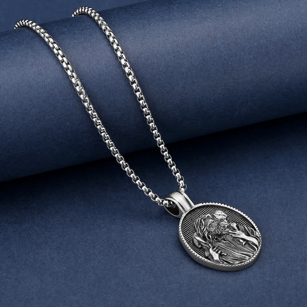 ChristianartworkshopCollier pendentif Le Bon Berger Jésus - image 3