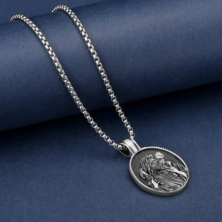 ChristianartworkshopCollier pendentif Le Bon Berger Jésus - image 3