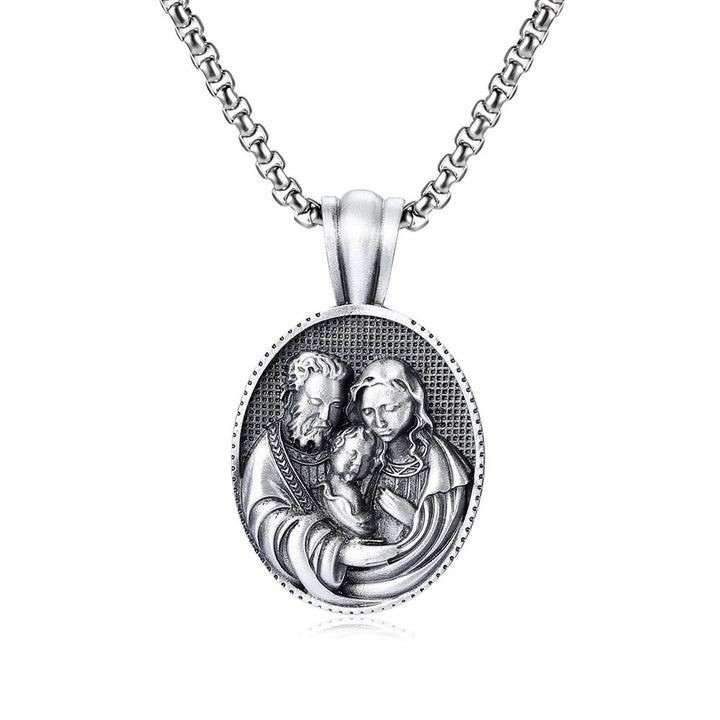 ChristianartworkshopCollier amulette de la Sainte Famille - image 4