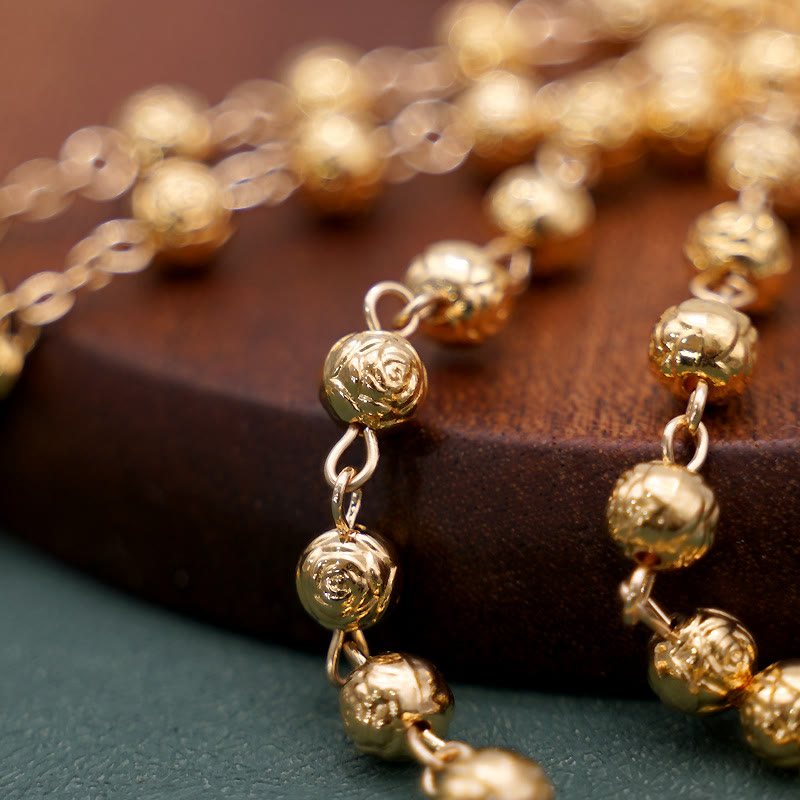 ChristianartworkshopChapelet classique doré de Saint Benoît - image 3