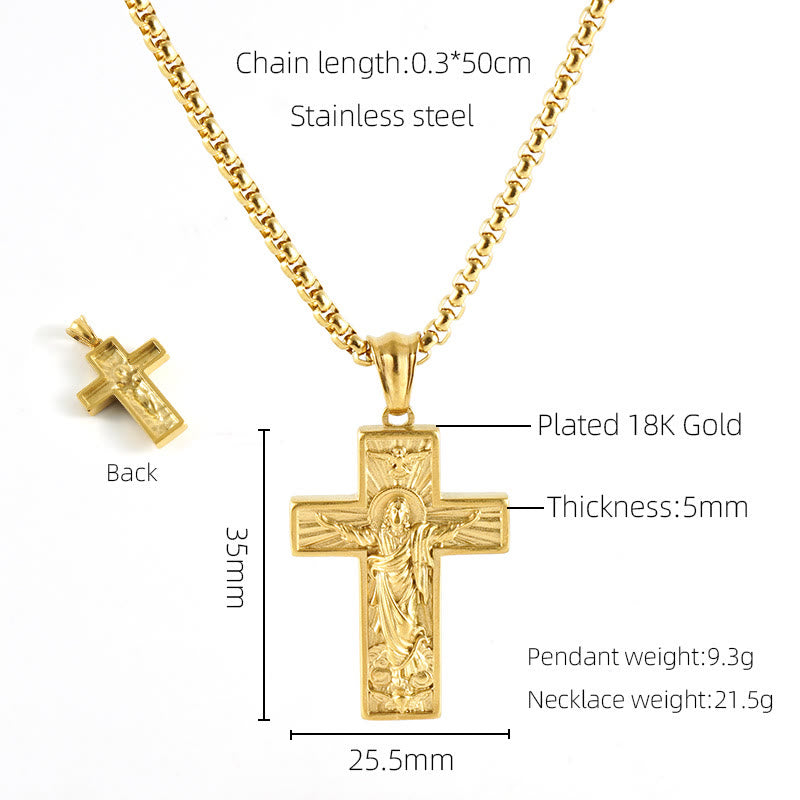 Christianartworkshop Collier pendentif icône classique style rétro 11 - Ascension de Jésus - image 14