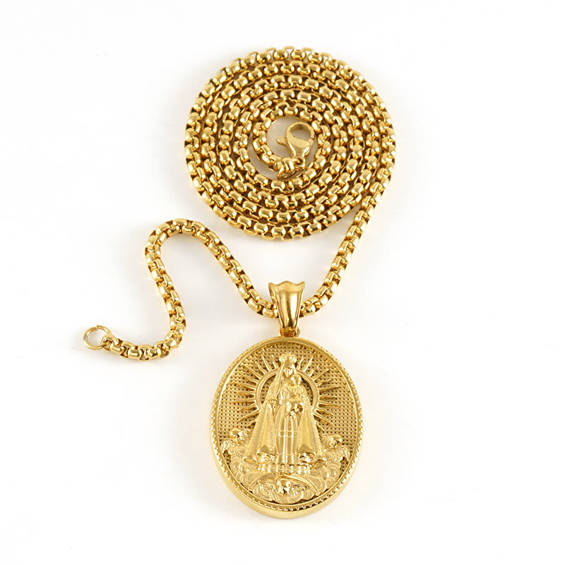 Christianartworkshop Collier pendentif icône classique style rétro 11 - Notre-Dame d'Aparecida - image 7