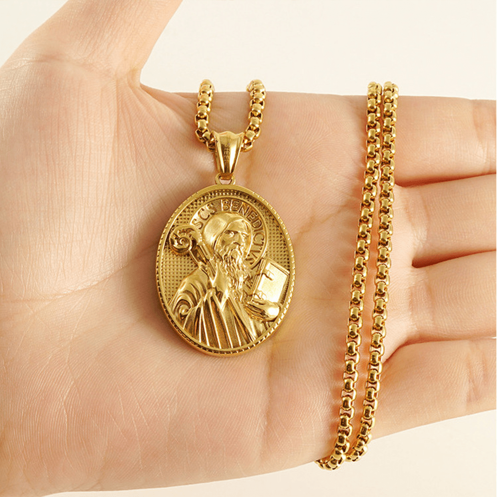 Christianartworkshop Collier pendentif icône classique style rétro 11 - image 4