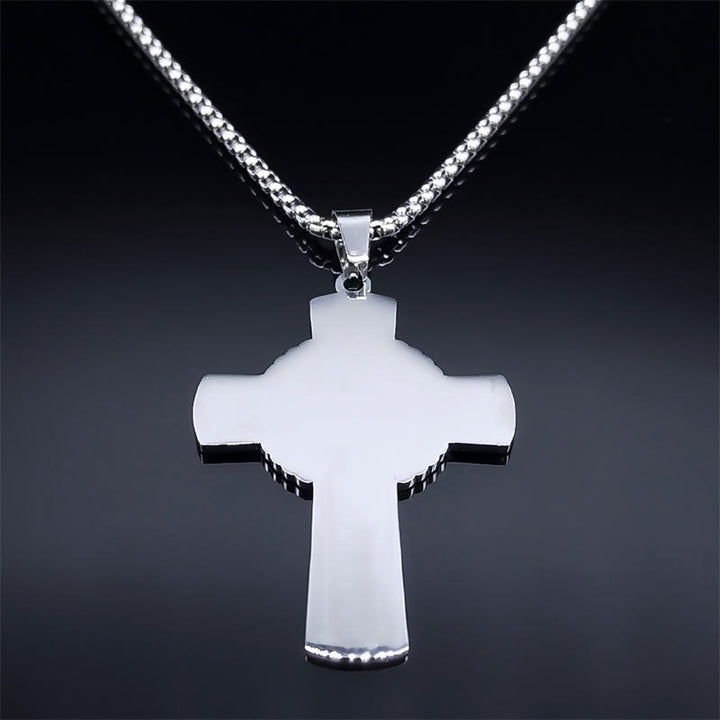 Christianartworkshop Collier croix eucharistique halo de vigne style multi-éléments - image 7