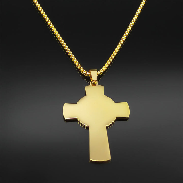 Christianartworkshop Collier croix eucharistique halo de vigne style multi-éléments - image 4