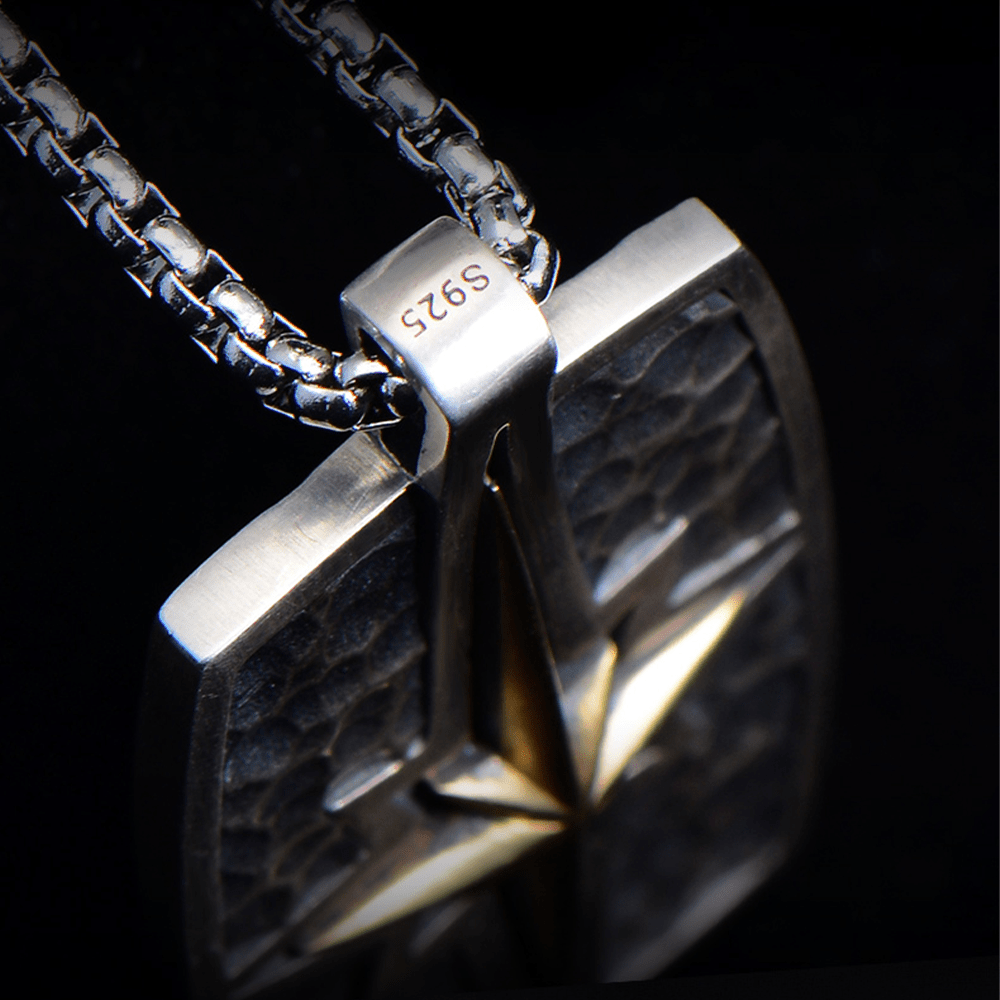 Collier pendentif étoile de Bethléem style rétro en argent sterling 925 de Christianartworkshop - image 4