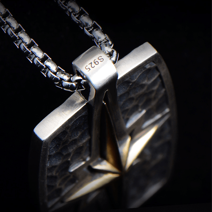Collier pendentif étoile de Bethléem style rétro en argent sterling 925 de Christianartworkshop - image 4