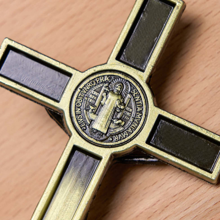 Christianartworkshop Crucifix stéréoscopique de style classique en alliage argent-bronze - image 10