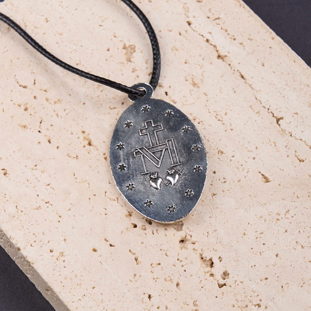 Christianartworkshop Collier pendentif médaille miraculeuse de Notre-Dame, style classique - image 3