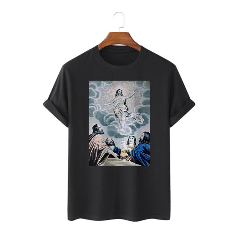 T-shirt à manches courtes Christianartworkshop Classic Style The Ascension - Noir - 2XL - image 0