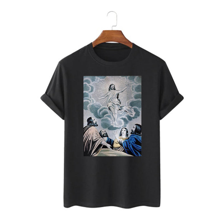T-shirt à manches courtes Christianartworkshop Classic Style The Ascension - Noir - 2XL - image 0