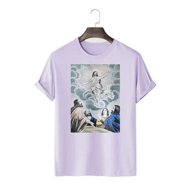 T-shirt à manches courtes Christianartworkshop Classic Style The Ascension - Violet - 2XL - image 13