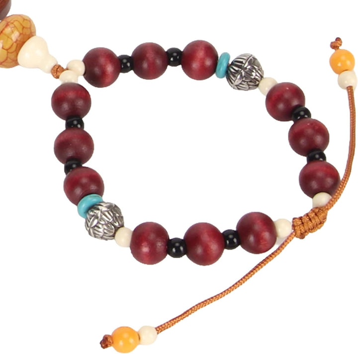 Christianartworkshop Croix en buis de style classique, ornement à suspendre au rétroviseur de voiture avec pompons et pendentif à pompons. - image 6