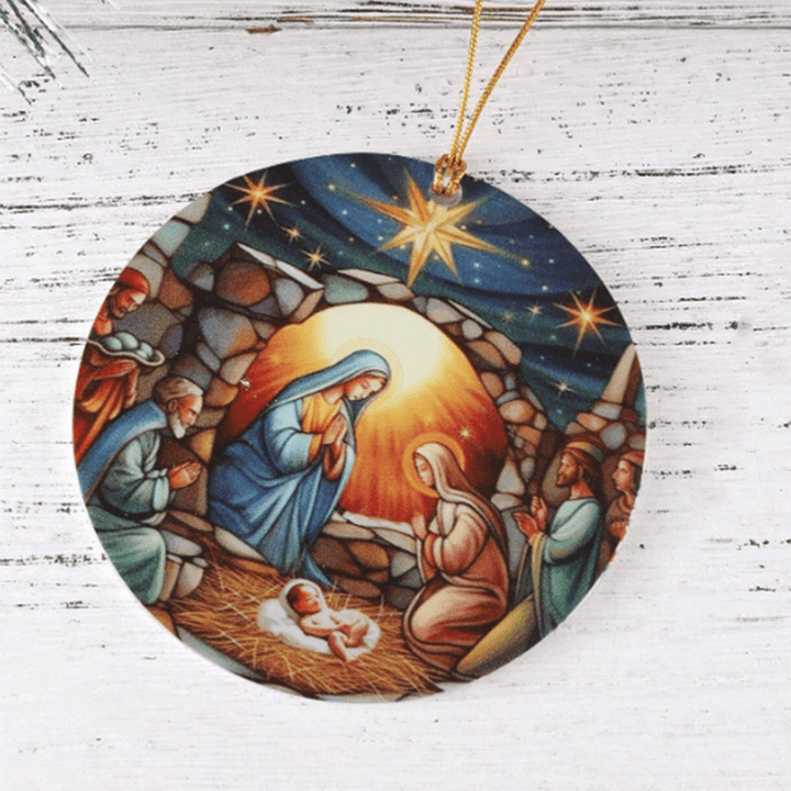 Christianartworkshop Crèche de Noël, décorations du Christ, ornements C - image 6