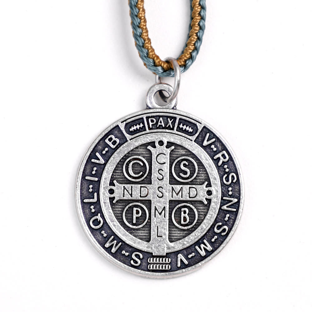 Christianartworkshop Chapelet de la dizaine en bois d'olivier avec médaille de Saint Benoît - image 8