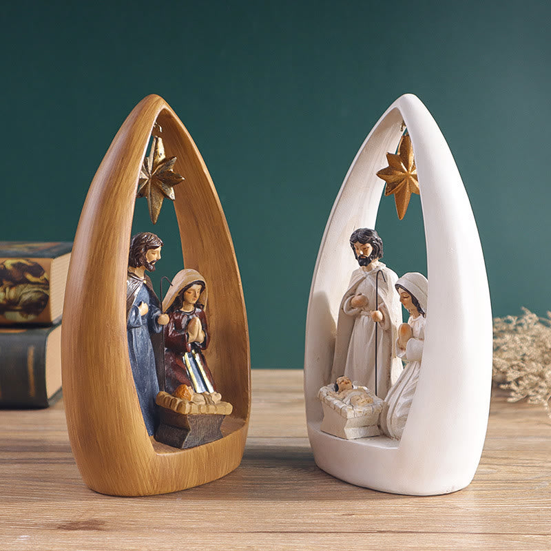 Christianartworkshop Crèche de bureau en résine de style raffiné - image 1