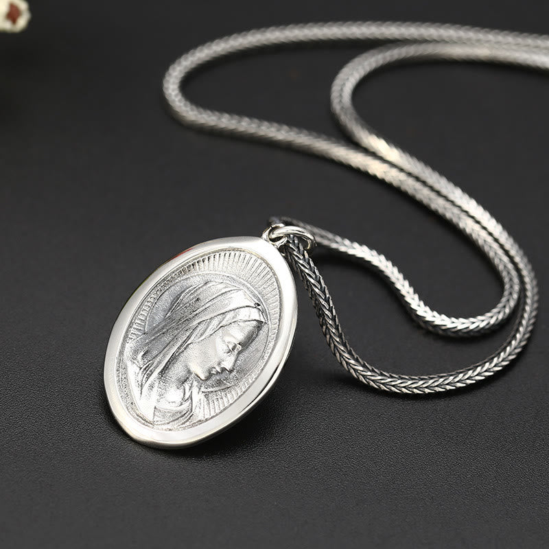 Collier pendentif de haute qualité Christianartworkshop, avatar de la Vierge Marie, style classique - image 2