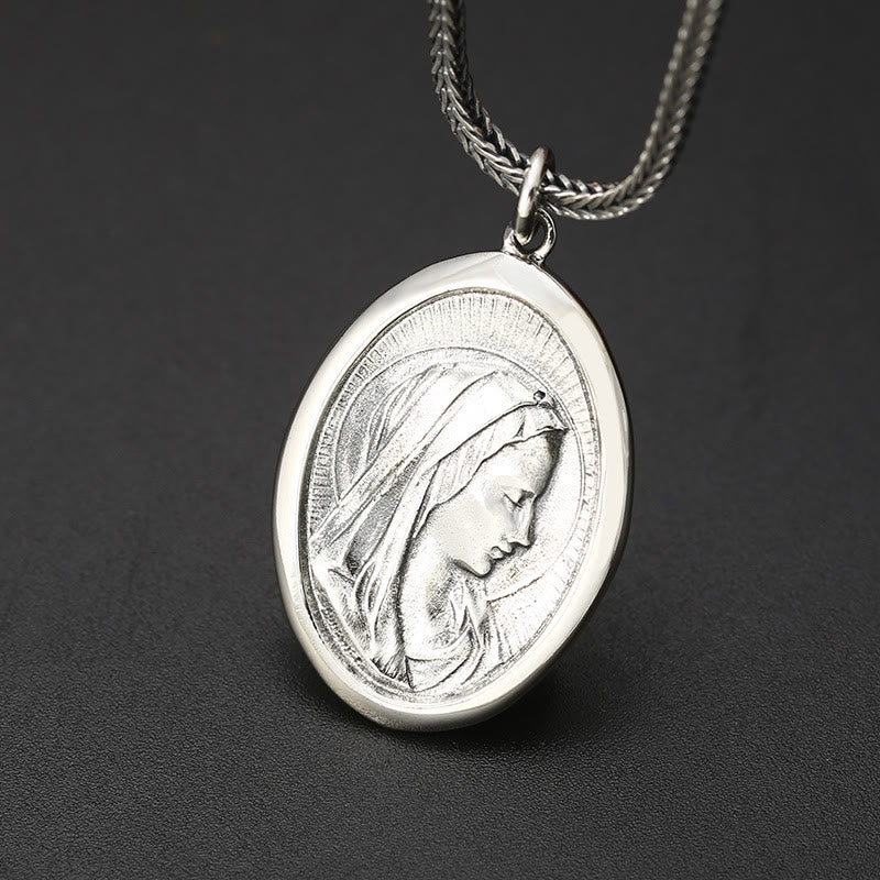 Collier pendentif de haute qualité Christianartworkshop, avatar de la Vierge Marie, style classique - image 3