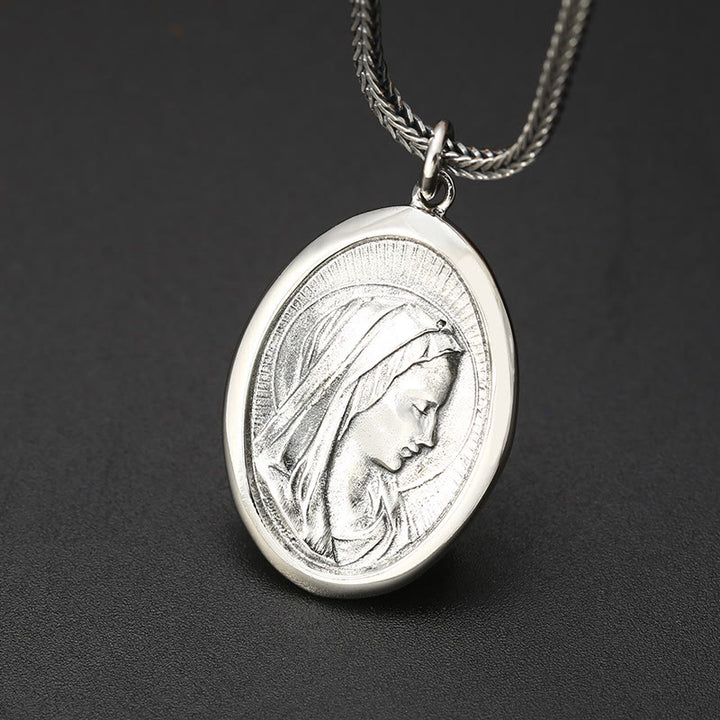 Collier pendentif de haute qualité Christianartworkshop, avatar de la Vierge Marie, style classique - image 3