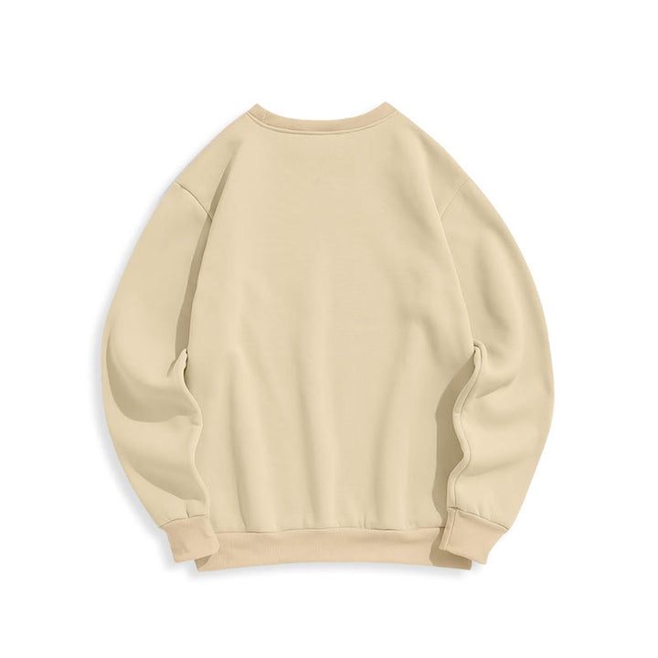 Sweat-shirt en polyester doublé polaire style classique Christianartworkshop, orné d'un emblème de croix sacrée, de fleurs et de vignes. - image 11