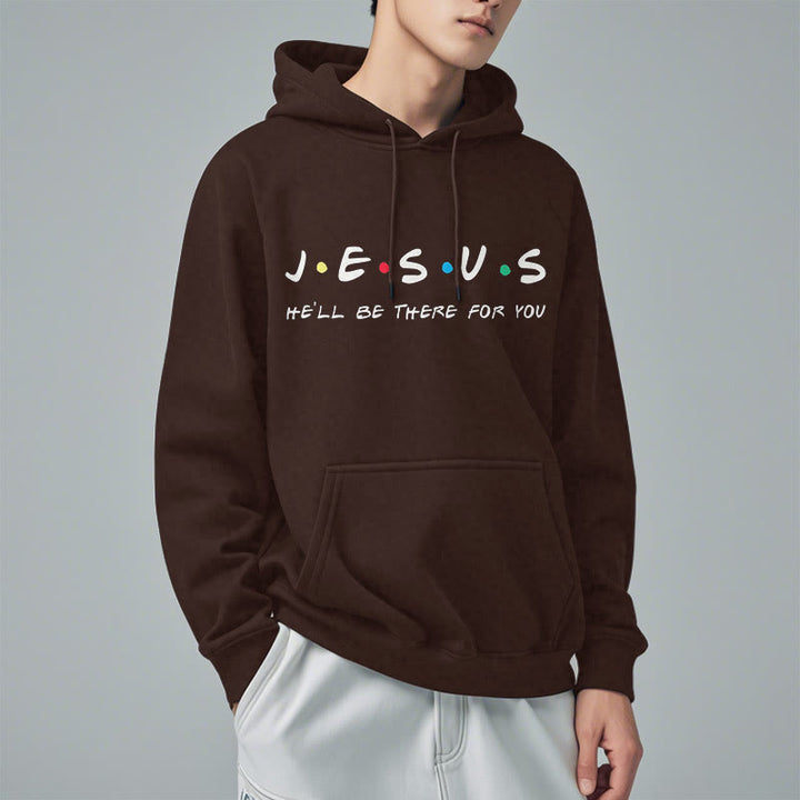 Christianartworkshop Sweat à capuche en polyester doublé polaire style moderne « Jésus, il sera là pour toi » - image 18