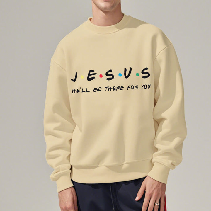 Sweat-shirt en polyester doublé polaire « Jésus, il sera là pour toi » style moderne de Christianartworkshop - image 13