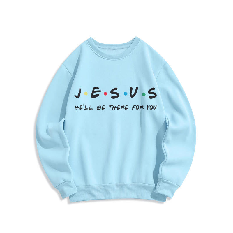 Sweat-shirt en polyester doublé polaire « Jésus, il sera là pour toi » style moderne de Christianartworkshop - Bleu - 2XL - image 25