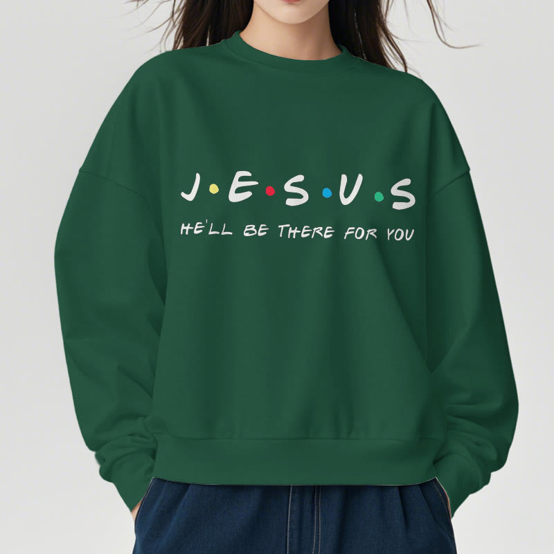 Sweat-shirt en polyester doublé polaire « Jésus, il sera là pour toi » style moderne de Christianartworkshop - image 23