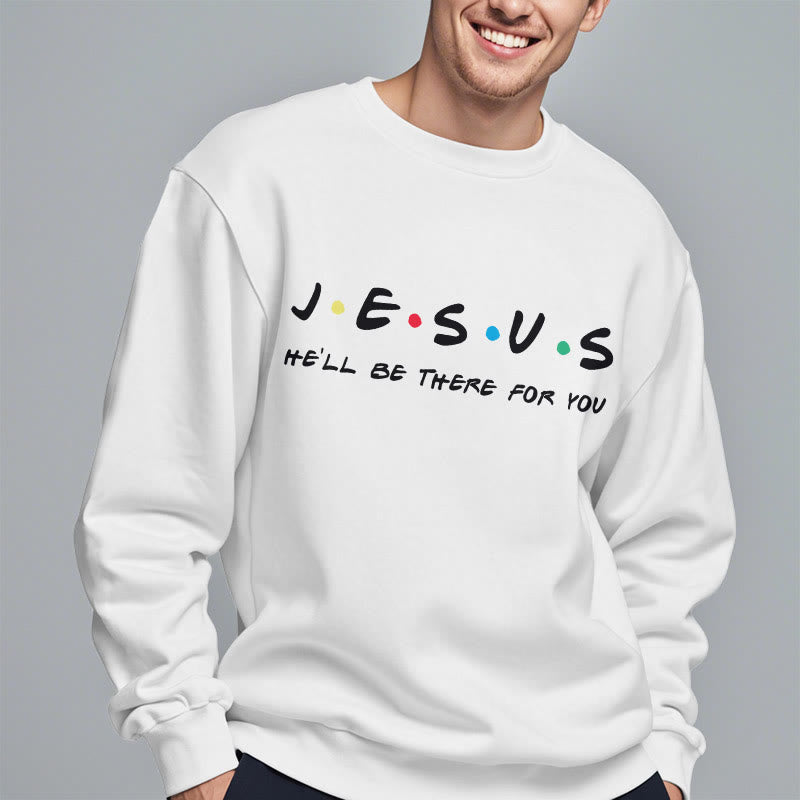 Sweat-shirt en polyester doublé polaire « Jésus, il sera là pour toi » style moderne de Christianartworkshop - image 2