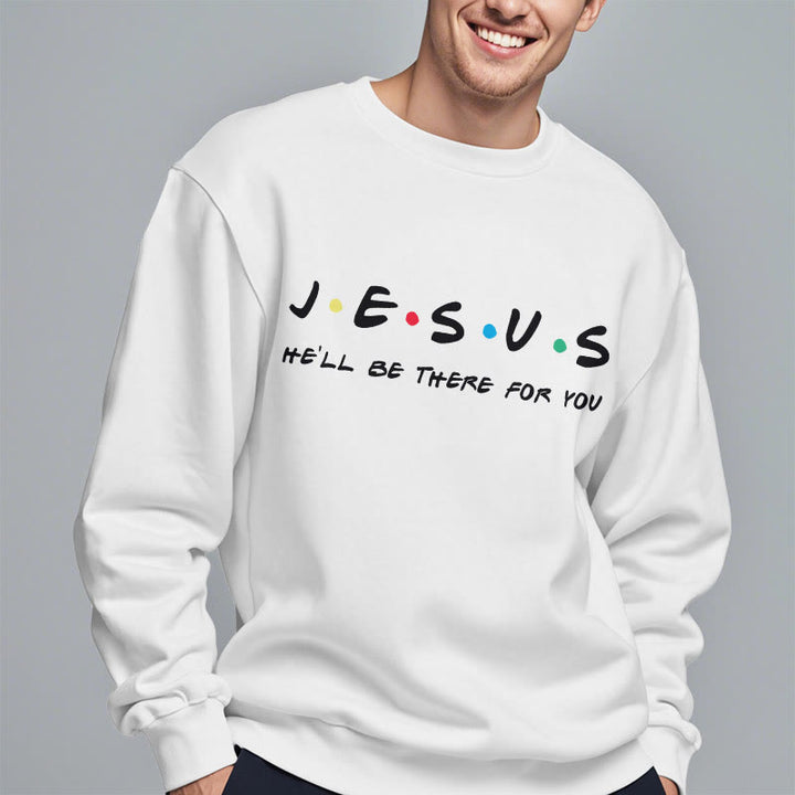 Sweat-shirt en polyester doublé polaire « Jésus, il sera là pour toi » style moderne de Christianartworkshop - image 2