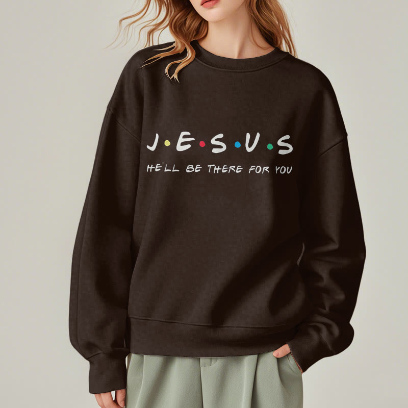 Sweat-shirt en polyester doublé polaire « Jésus, il sera là pour toi » style moderne de Christianartworkshop - image 18