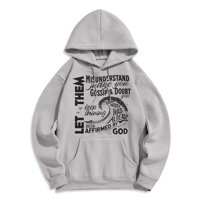 Christianartworkshop Sweat à capuche en polyester doublé polaire, style moderne affirmé par Dieu - Gris - 2XL - image 30