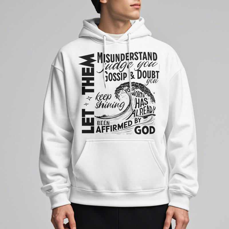 Christianartworkshop Sweat à capuche en polyester doublé polaire, style moderne affirmé par Dieu - image 12
