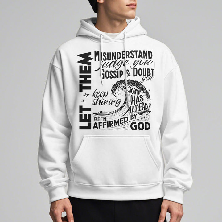 Christianartworkshop Sweat à capuche en polyester doublé polaire, style moderne affirmé par Dieu - image 12