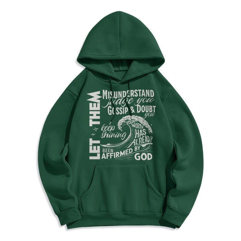 Christianartworkshop Sweat à capuche en polyester doublé polaire, style moderne affirmé par Dieu - Vert - 2XL - image 20