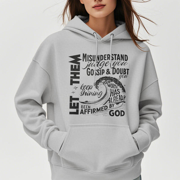 Christianartworkshop Sweat à capuche en polyester doublé polaire, style moderne affirmé par Dieu - image 33