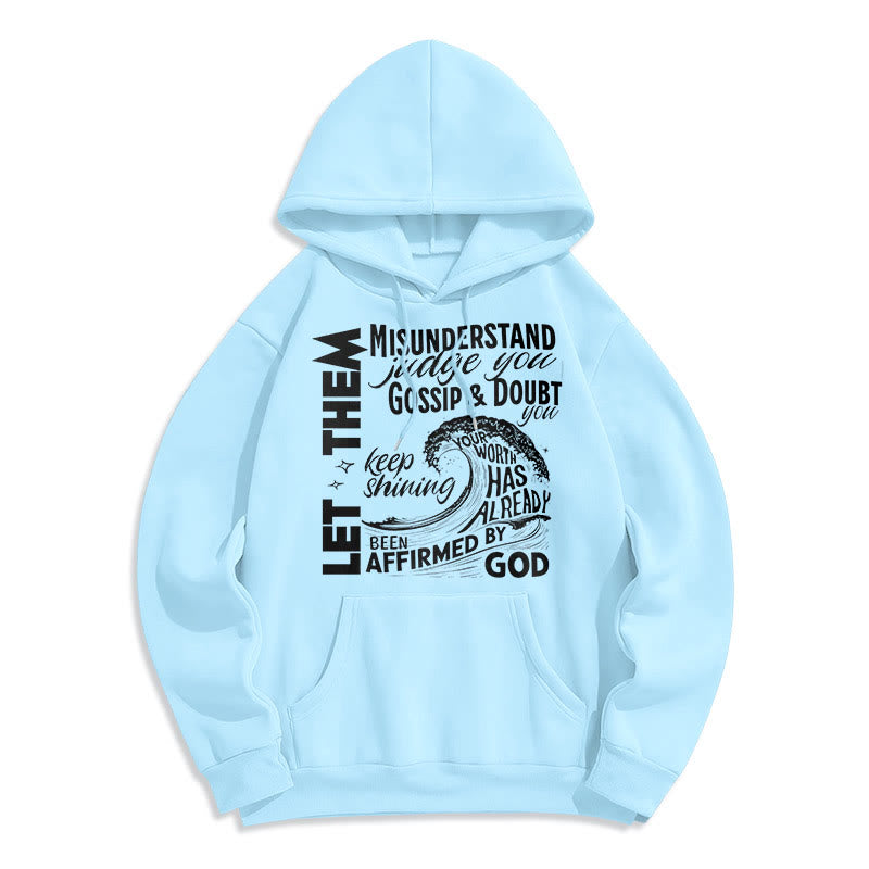 Christianartworkshop Sweat à capuche en polyester doublé polaire, style moderne affirmé par Dieu - Bleu - 2XL - image 25