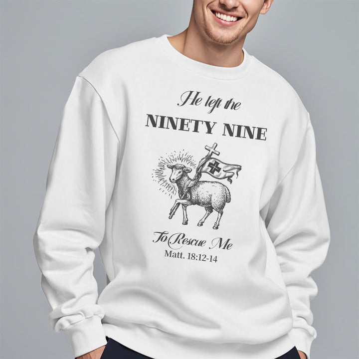 Sweat-shirt en polyester doublé polaire « Il a quitté les 99 » de Christianartworkshop - image 1