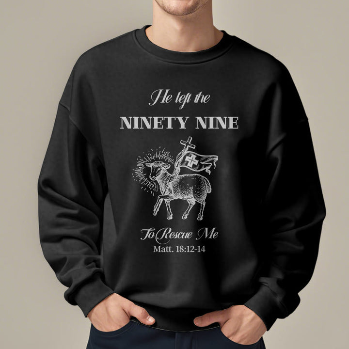 Sweat-shirt en polyester doublé polaire « Il a quitté les 99 » de Christianartworkshop - image 7
