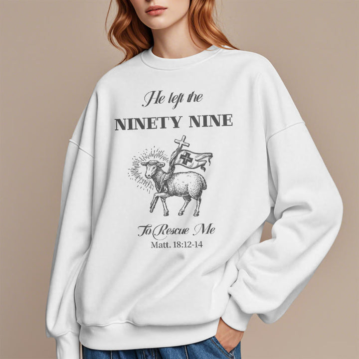 Sweat-shirt en polyester doublé polaire « Il a quitté les 99 » de Christianartworkshop - image 2