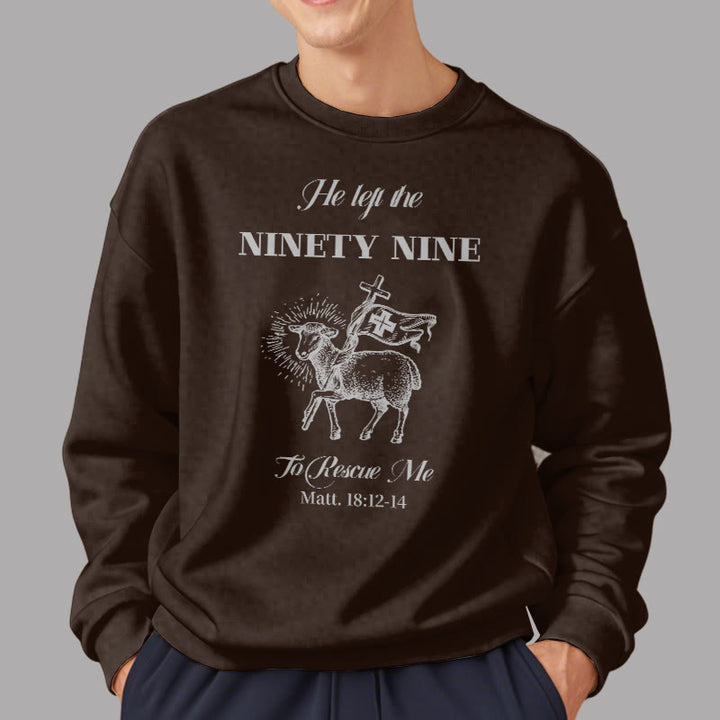 Sweat-shirt en polyester doublé polaire « Il a quitté les 99 » de Christianartworkshop - image 17
