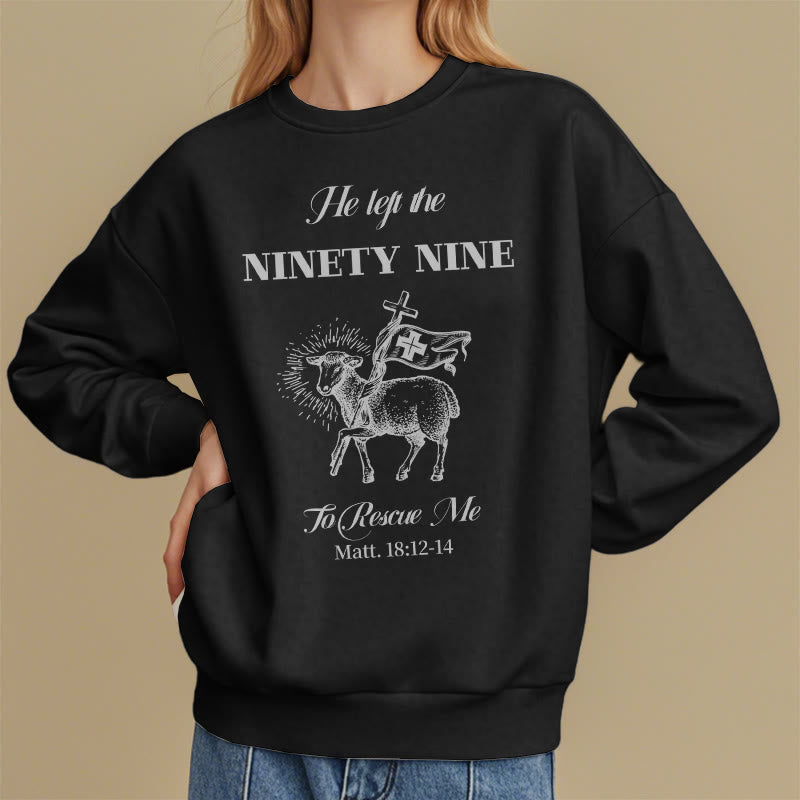 Sweat-shirt en polyester doublé polaire « Il a quitté les 99 » de Christianartworkshop - image 8