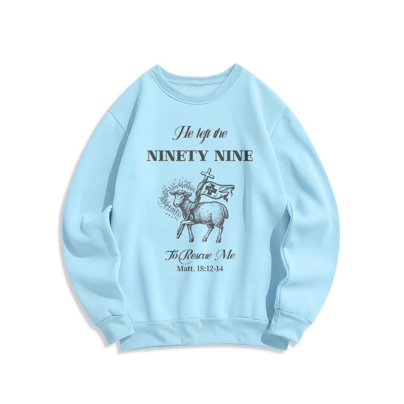 Sweat-shirt en polyester doublé polaire « Il a quitté les 99 » de Christianartworkshop - Bleu - 2XL - image 25