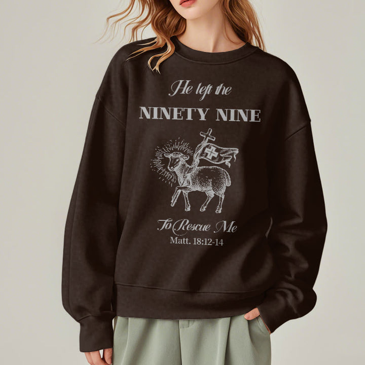 Sweat-shirt en polyester doublé polaire « Il a quitté les 99 » de Christianartworkshop - image 18