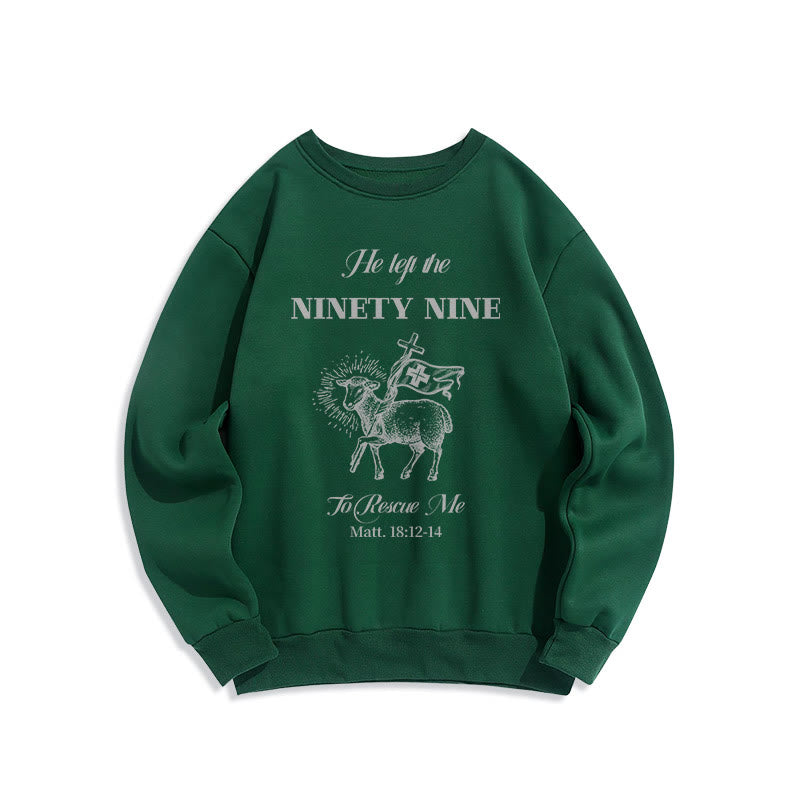 Sweat-shirt en polyester doublé polaire « Il a quitté les 99 » de Christianartworkshop - Vert - 2XL - image 20