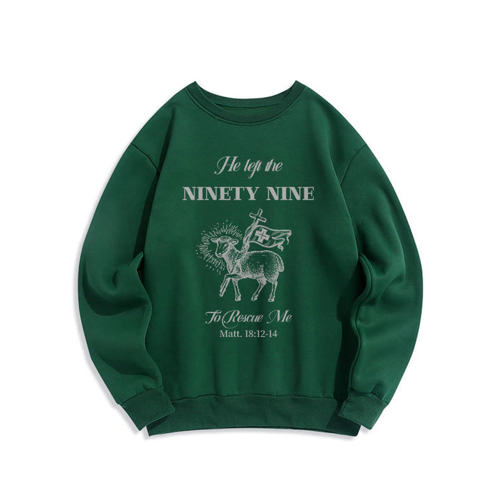 Sweat-shirt en polyester doublé polaire « Il a quitté les 99 » de Christianartworkshop - Vert - 2XL - image 20