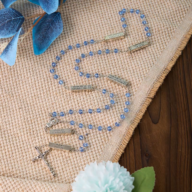 Christianartworkshop Barre Mystère Gravée du Rosaire des Mystères - image 3