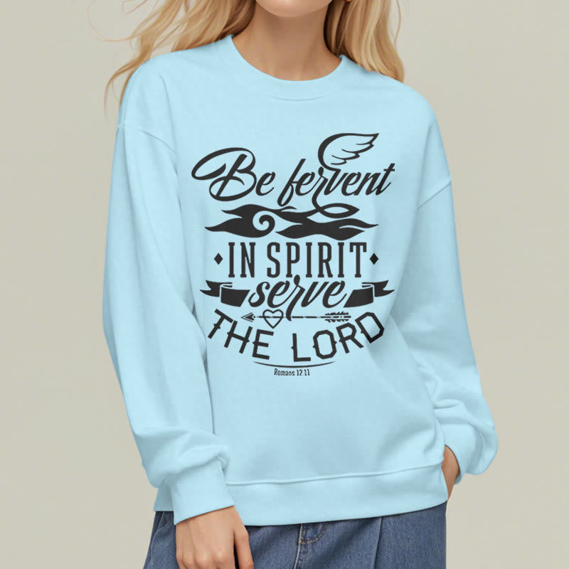 Christianartworkshop Style moderne Soyez fervent dans l'esprit Sweat-shirt en polyester doublé polaire - image 27